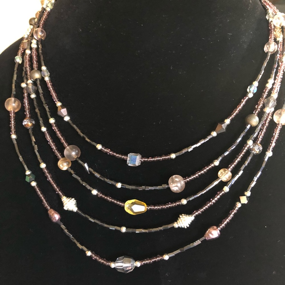 Cookie lee 4 strand necklace EUC
